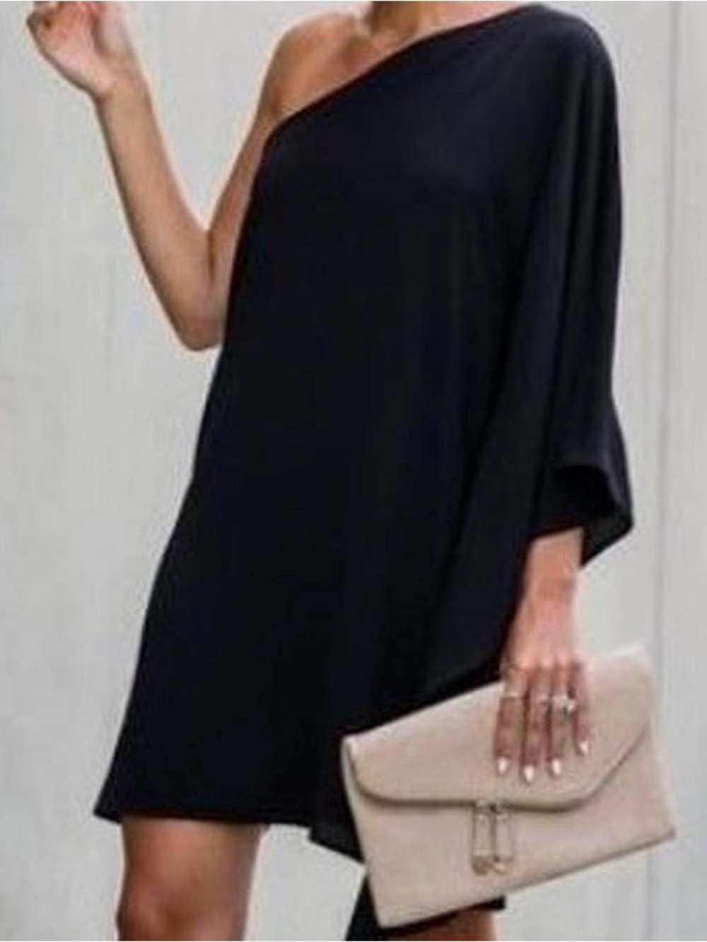 Vici Women's Black One Shoulder Dress XS